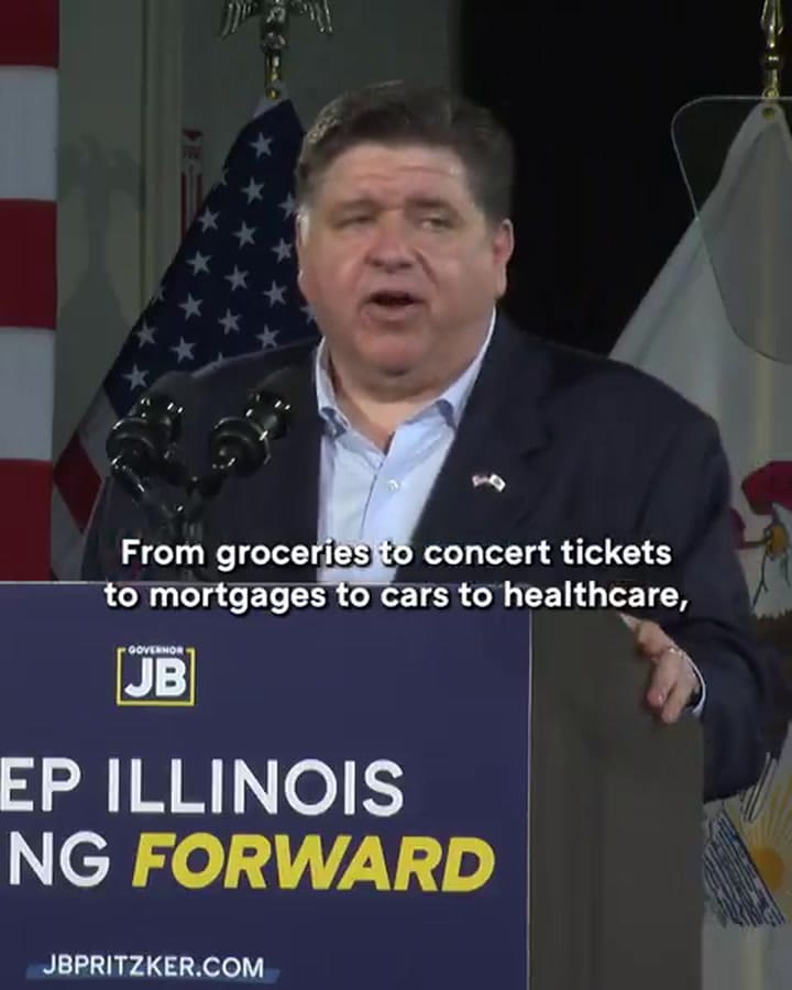 JB Pritzker apuntó contra Donald Trump por el aumento de precios en Estados Unidos (X/@JBPritzker)