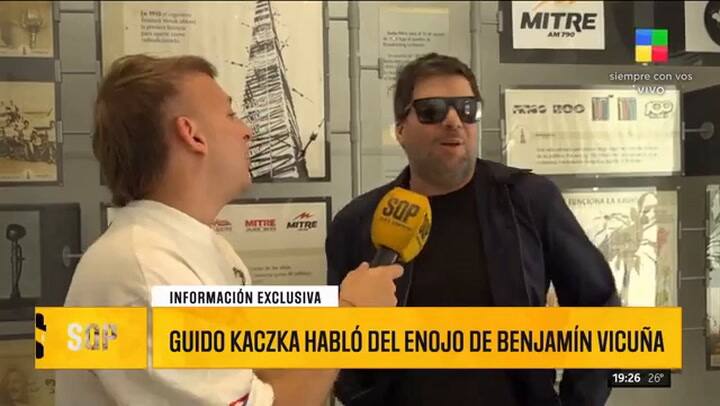 Guido Kaczka se metió en la polémica entre Benjamín Vicuña y la China Suárez