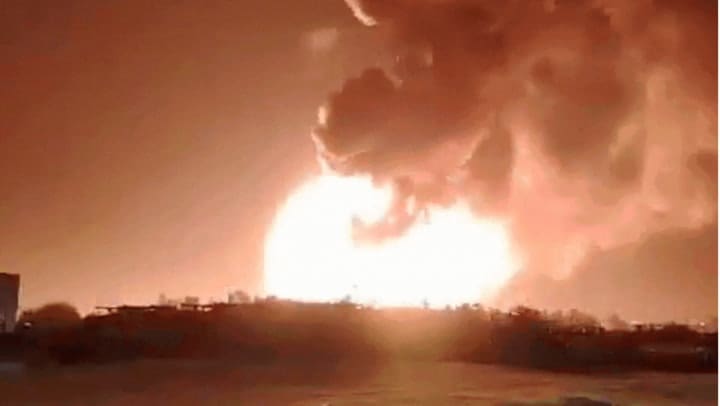 A terrible fire in Ezeiza