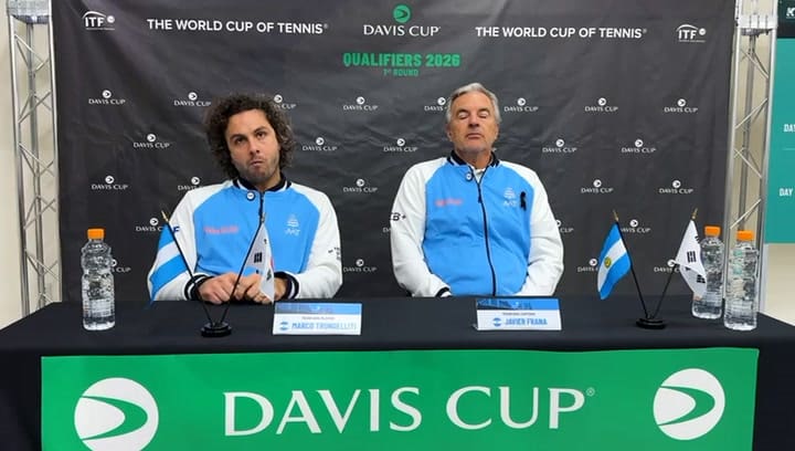 Marco Trungelliti, luego de su debut en Copa Davis.mp4