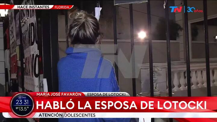 El enojo de la esposa de Aníbal Lotocki por la manifestación: 'Es un asco'