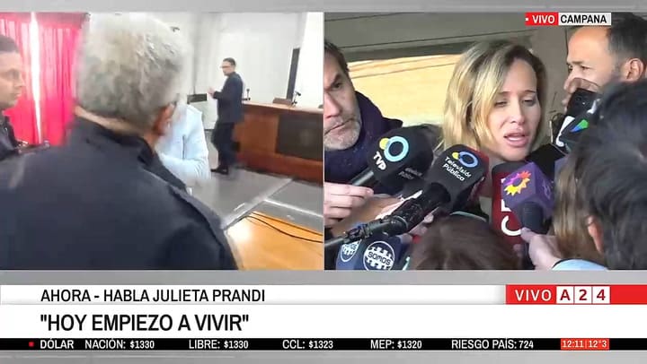 Palabra Julieta Prandi tras condena