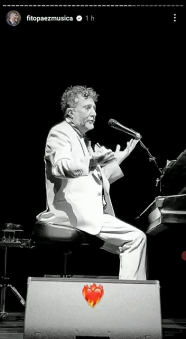 El conmovedor momento en que Fito Páez le cantó en vivo a Cecilia Roth 'Un vestido y un amor'