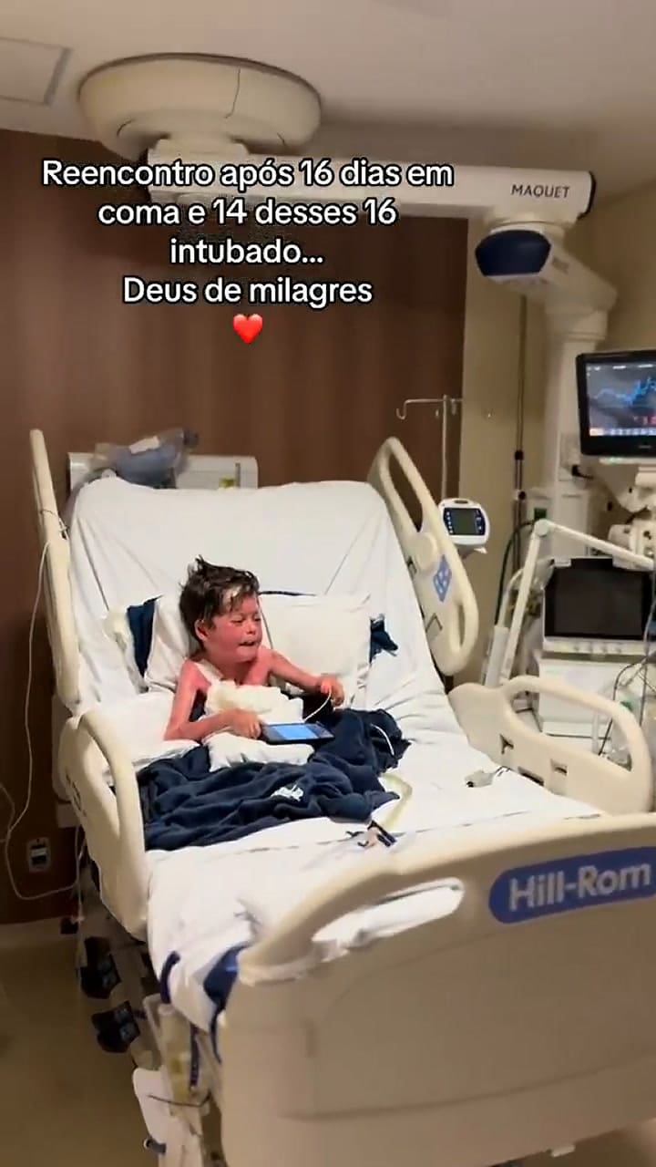 Despertó después de estar 16 días en coma, pidió por su mamá y el reencuentro fue emocionante