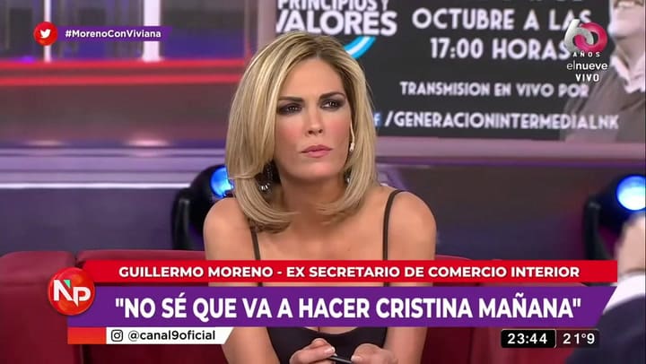 Guillermo Moreno le mando un 'chori' a Alberto Fernández - Fuente: elnueve