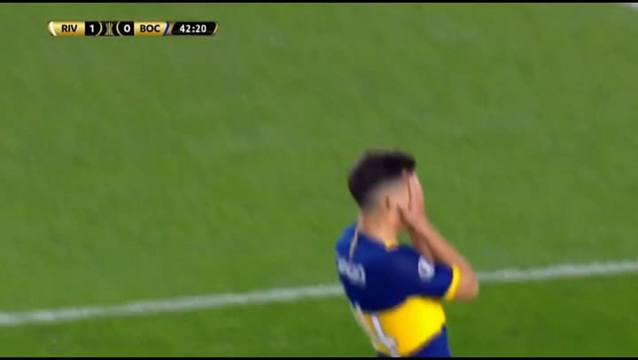 El gol que falló Nicolás Capaldo en el cierre del primer tiempo - Fuente: Facebook
