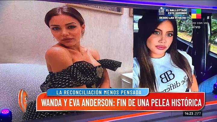 La palabra de Wanda Nara y Evangelina Anderson sobre una supuesta reconciliacion