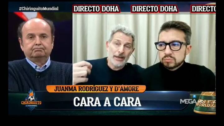 Duro cruce entre el periodista argentino Darío D'Amore y los integrantes de El Chiringuito.- A24