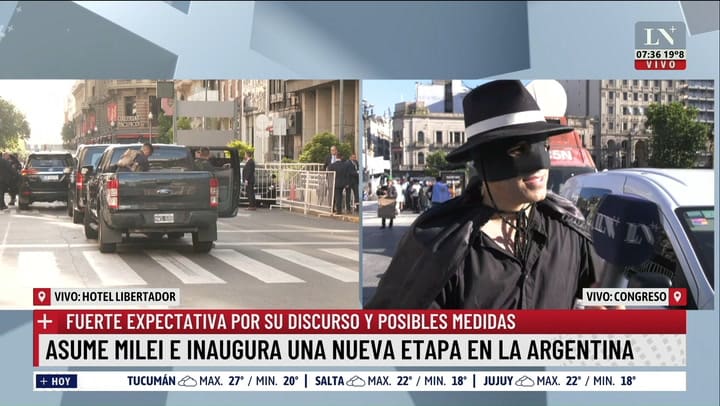 El personaje peculiar que presenciara el cambio de mando