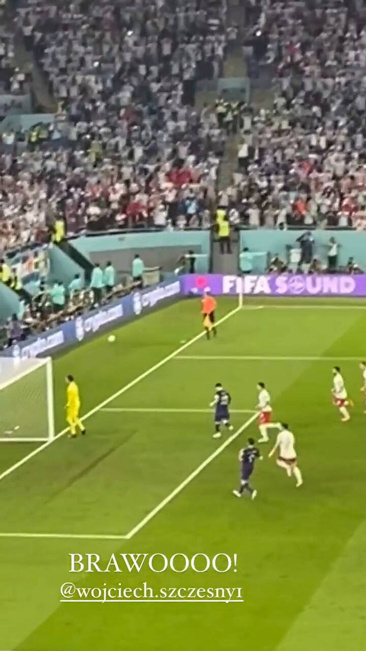 El grito de la mujer de Lewandowsky cuando el arquero polaco le atajó el penal a Messi