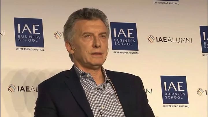 Macri habla sobre el mercado: 'esta es una oportunidad que no vamos a desaprovechar' - Fuente: Faceb