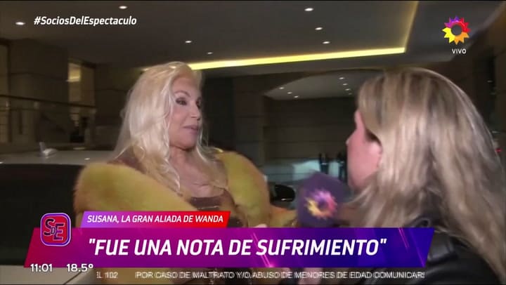 Susana Giménez habló sobre su entrevista con Wanda Nara