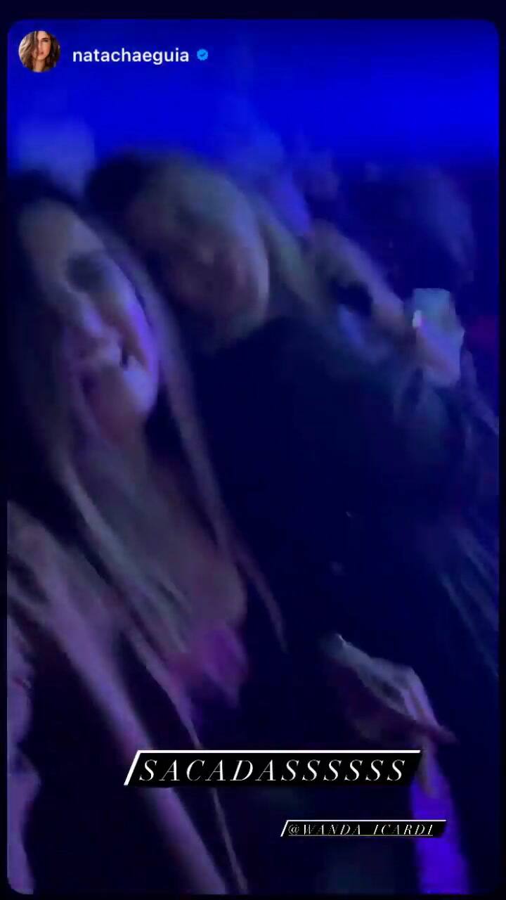 Wanda Nara en el show de Camilo