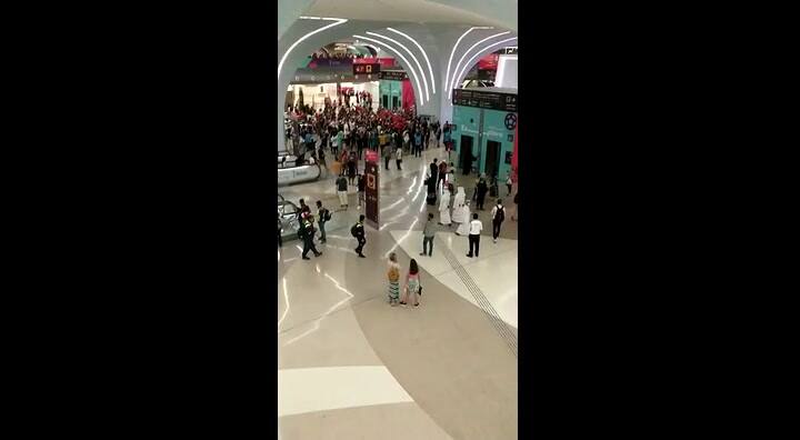 La alegría de los marroquíes tras vencer a Bélgica