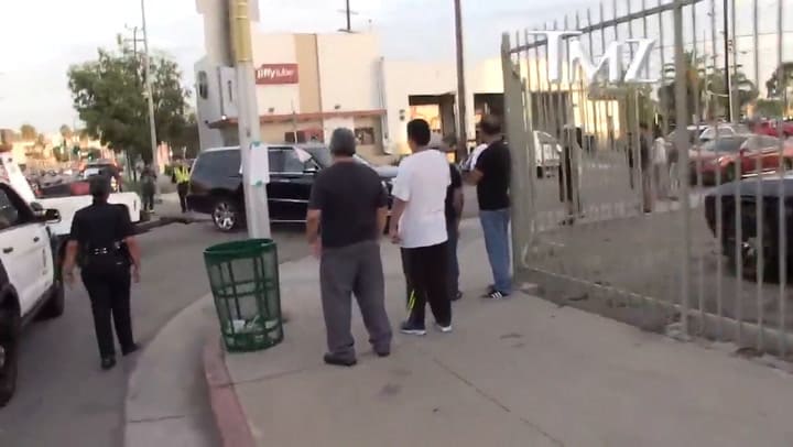 Cómo quedó el auto de Helen Hunt tras el choque - Gentileza: TMZ