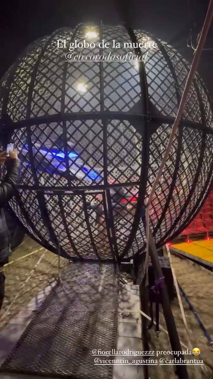 Coti Romero fue al Circo Rodas