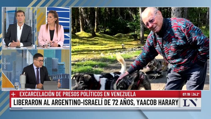 Liberaron al argentino-israeli de 72 anos, Yaacov Harary
