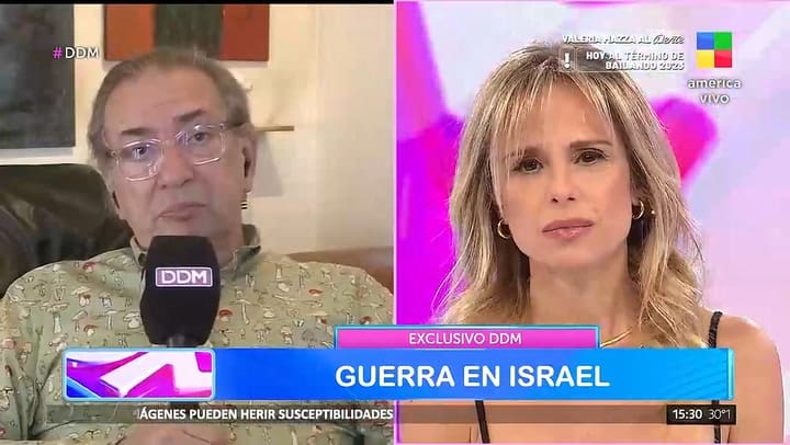 Gabriel Levinas hablo del dramatico momento que vivieron sus familiares en Isarel