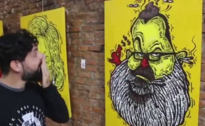 El funcionario de Mayra Mendoza que pinta a opositores