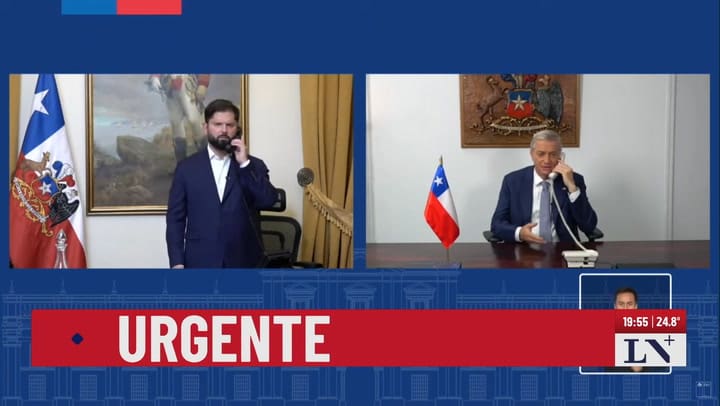 Boric hablo por telefono con Kast