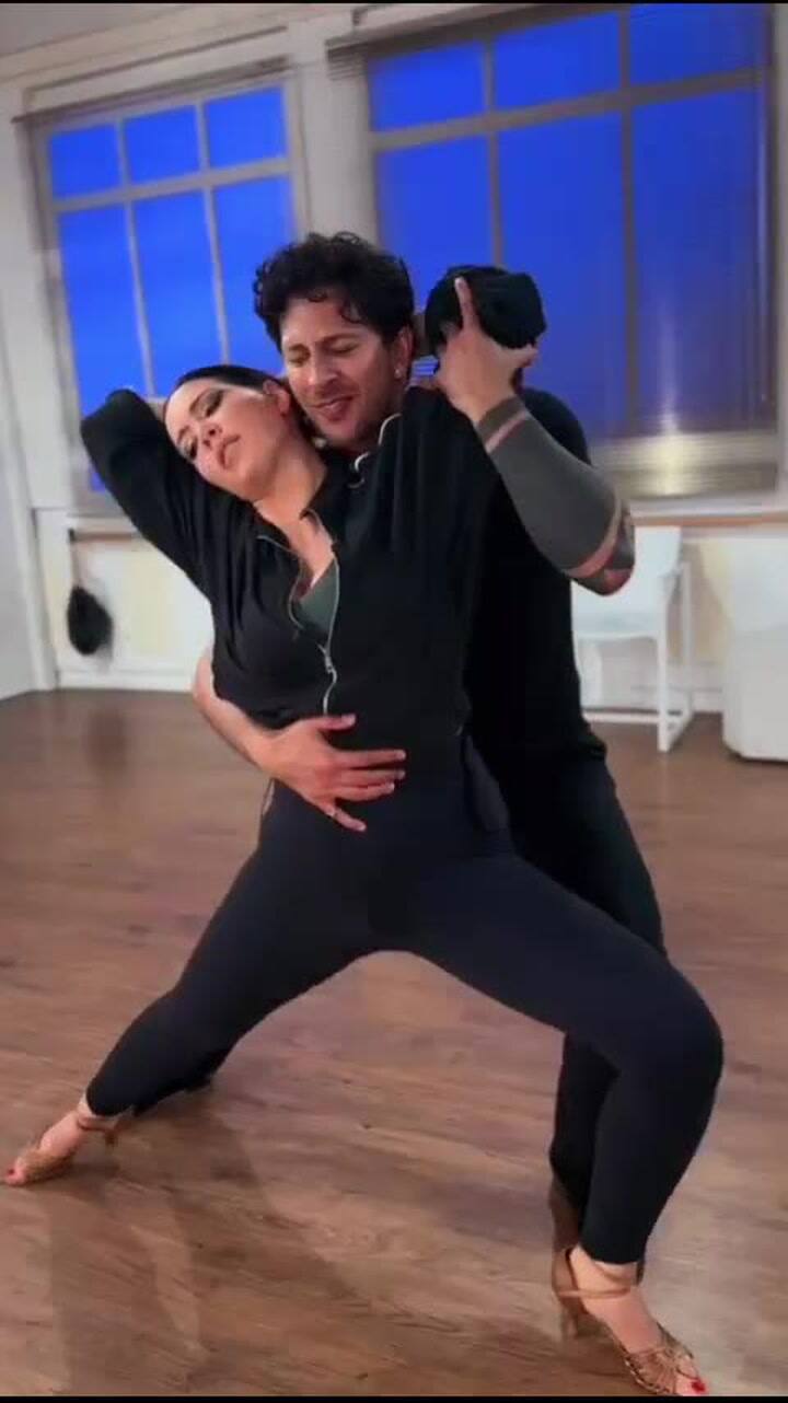 Así ensaya Wanda Nara antes de su debut en el Bailando con las Estrellas