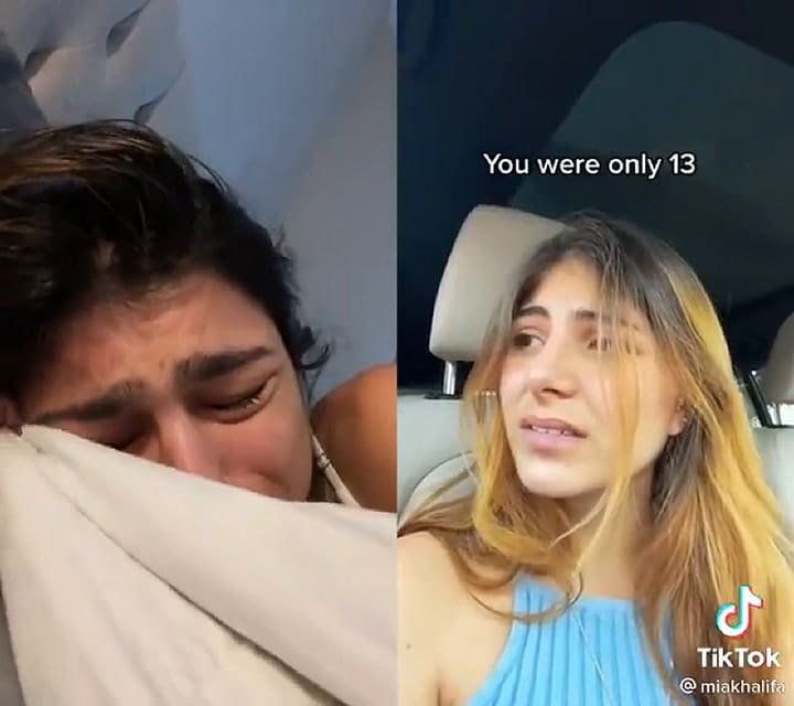 El video de Mia Khalifa a puro llanto que se viralizó