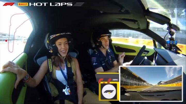 Franco y Guillermina juntos en una nota arriba del auto