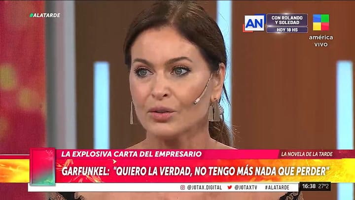 El mensaje de Matias Garfunkel a la produccion de A la Tarde