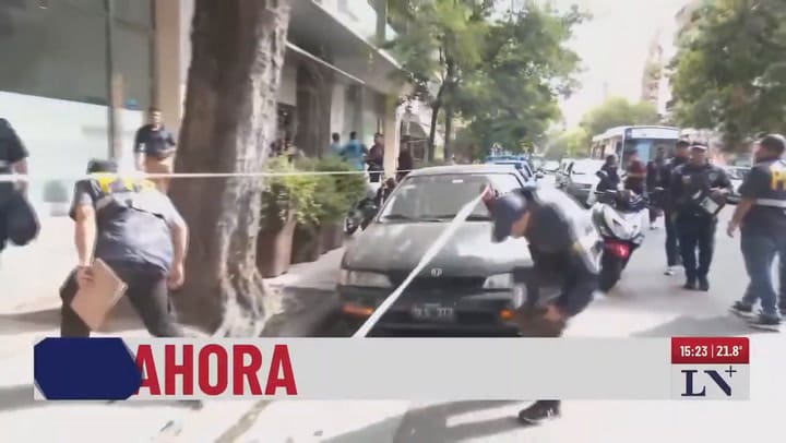 Tiroteo, pánico y fuga en Caballito: feroz enfrentamiento en un supermercado.mp4