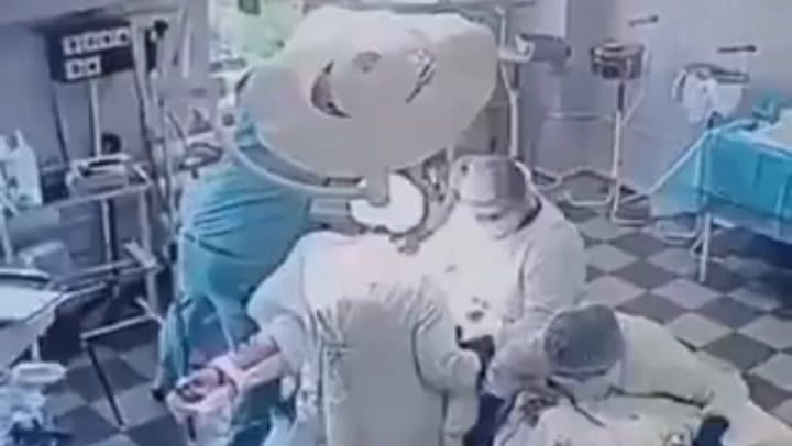 GIF hospital Rusia terremoto