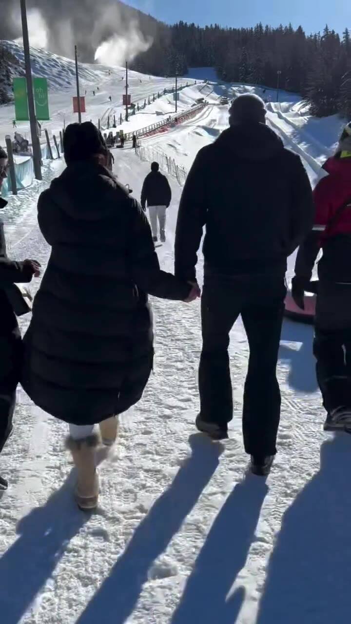 Meghan Markle disfrutó de sus días en la nieve