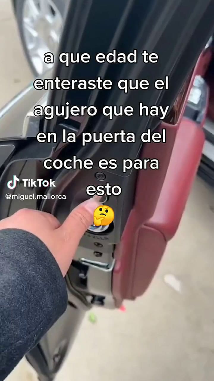 Un tiktoker reveló un espacio secreto del auto y causó revuelo