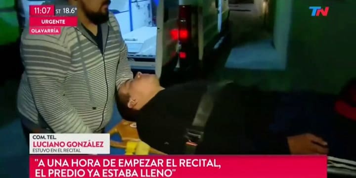 Así llegaron los heridos del recital del Indio al hospital de Olavarría