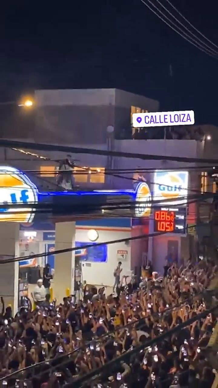 Bad Bunny compartió su ubicación para que los fans llegaran al concierto