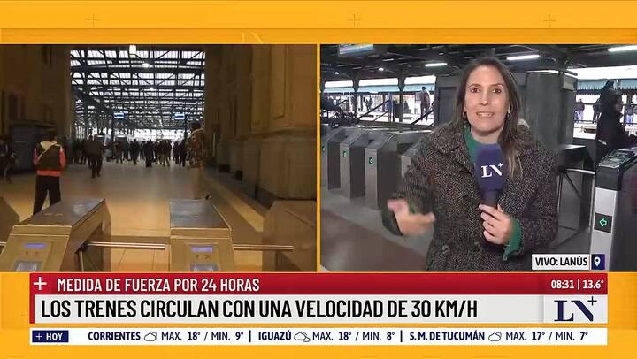 Reducen la velocidad de los trenes por 24 horas; medida de fuerza de la fraternidad