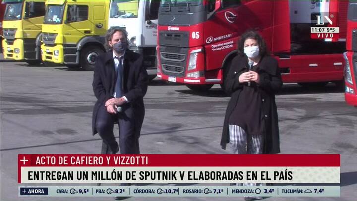 Entregan un millón de Sputnik V elaboradas en el país