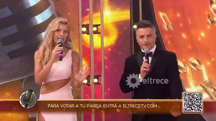 Cantando 2020. Ángela Leiva y Brian Lanzelotta cantaron 'Héroe' en la semifinal - Fuente: eltrece
