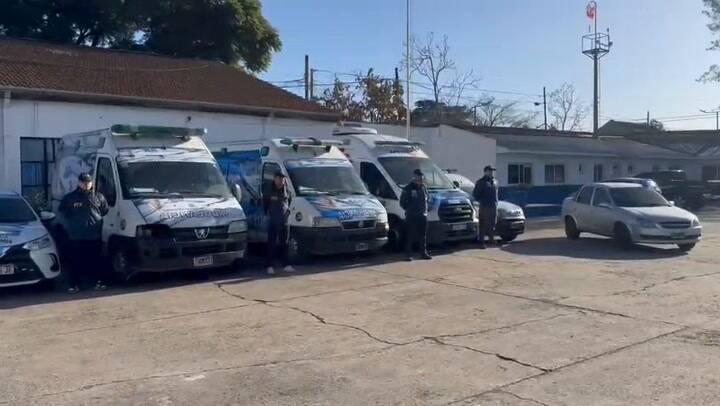 Las ambulancias de la clínica trucha de La Matanza