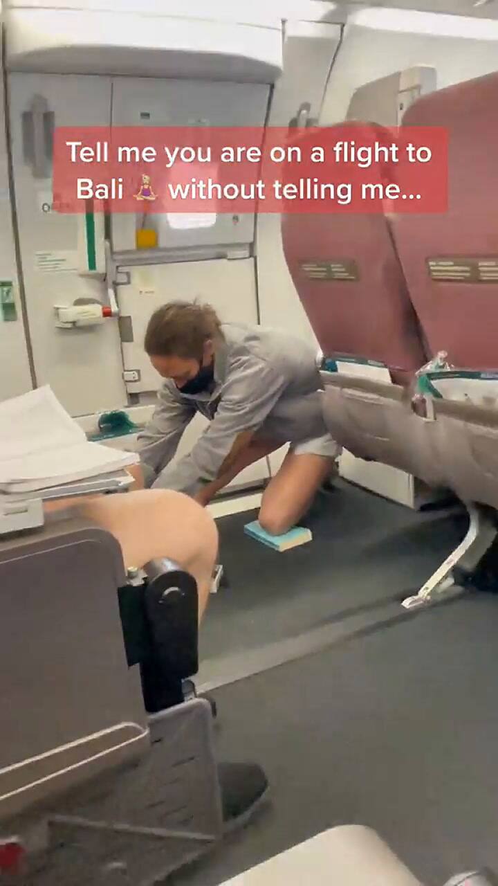 Un tiktoker compartió el peculiar momento que vivió durante un viaje