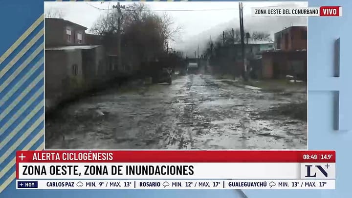 Inundaciones en el conurbano