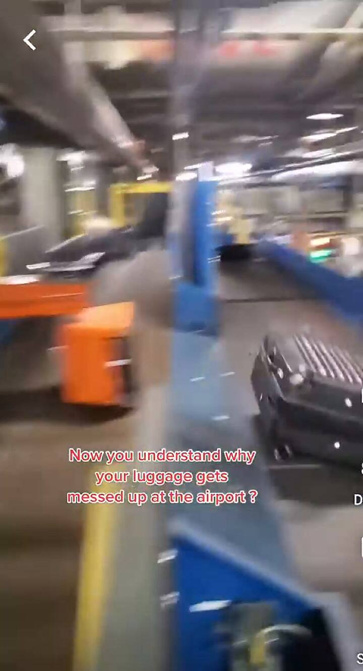 Esto pasa con las maletas en un aeropuerto