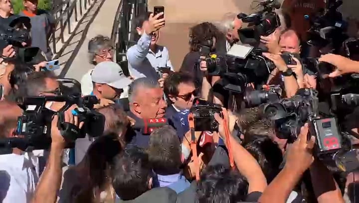 La llegada de Claudio "Chiqui" Tapia a los tribunales de Comodoro Py