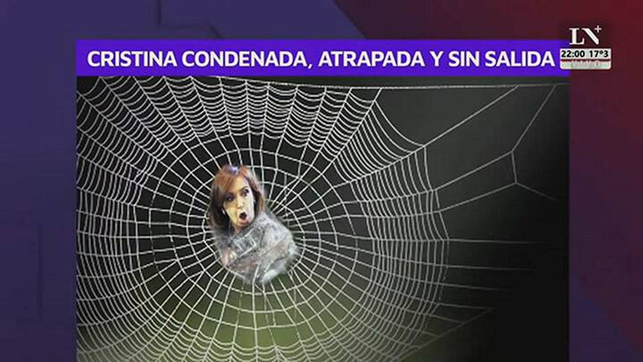 Cristina condenada, atrapada y sin salida. Leuco le da su palabra.