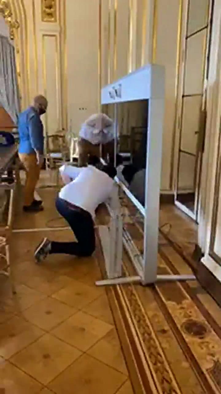 Así instalaron el sistema de telepresencia en la Casa Rosada