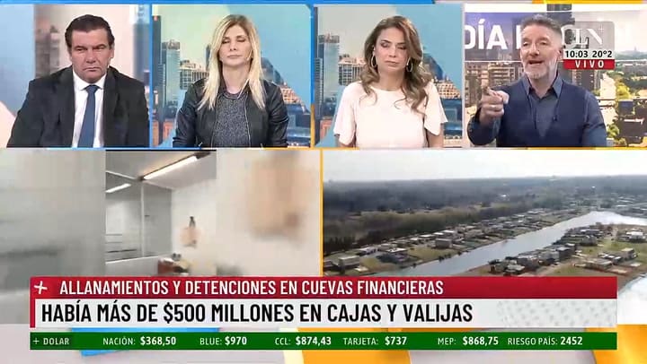 La imagen que asombro a Luis Novaresio tras la detencion de Leonardo Farina