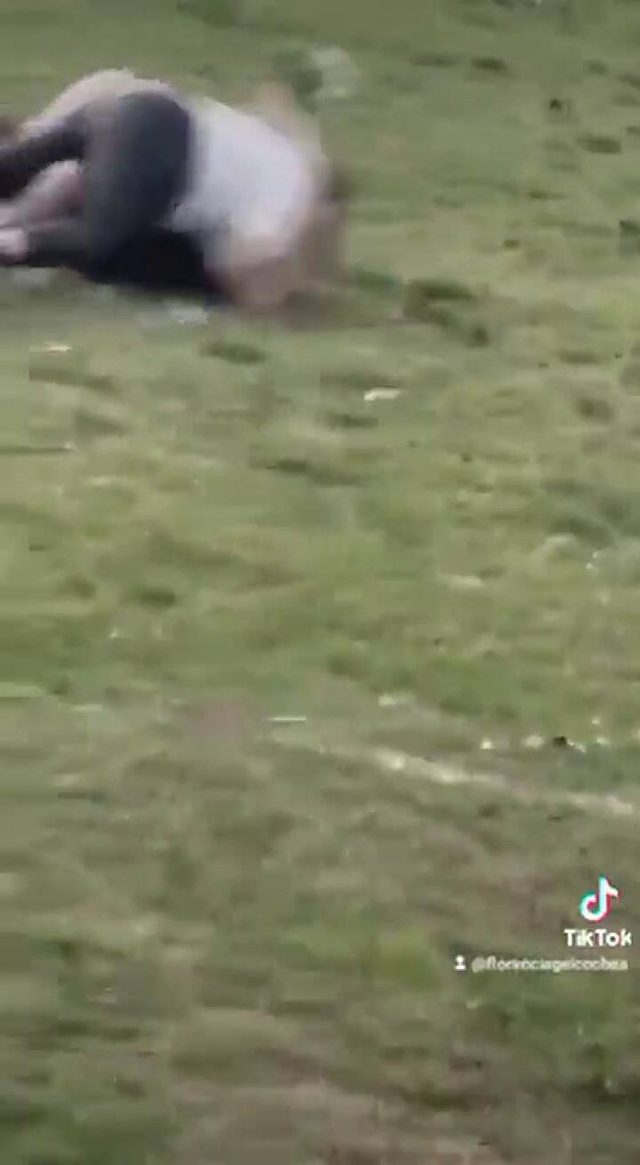 Rosa hizo el famoso ritual de tirar el ramo de flores (Video: TikTok @florenciageicochea)