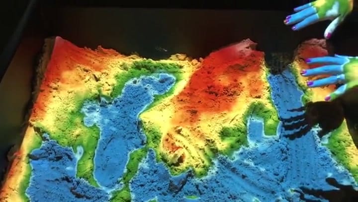 Así es la arena interactiva del acuario