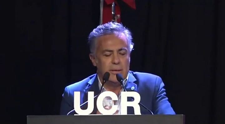 Cornejo en la convencion de la UCR