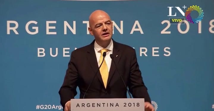 Gianni Infantino habló de la final de la Copa libertadores