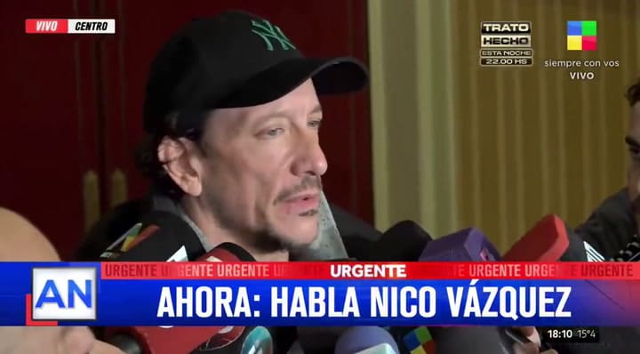 Nico Vázquez habló luego de que Gime Accardi confirmara la infidelidad
